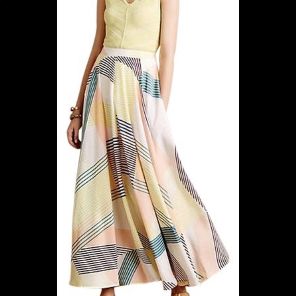 Anthropologie Harlyn Synergies Maxi Skirt Medium M